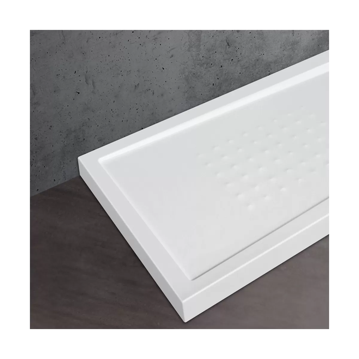 Receveur de douche rectangulaire et carré en résine ultra basse h5cm