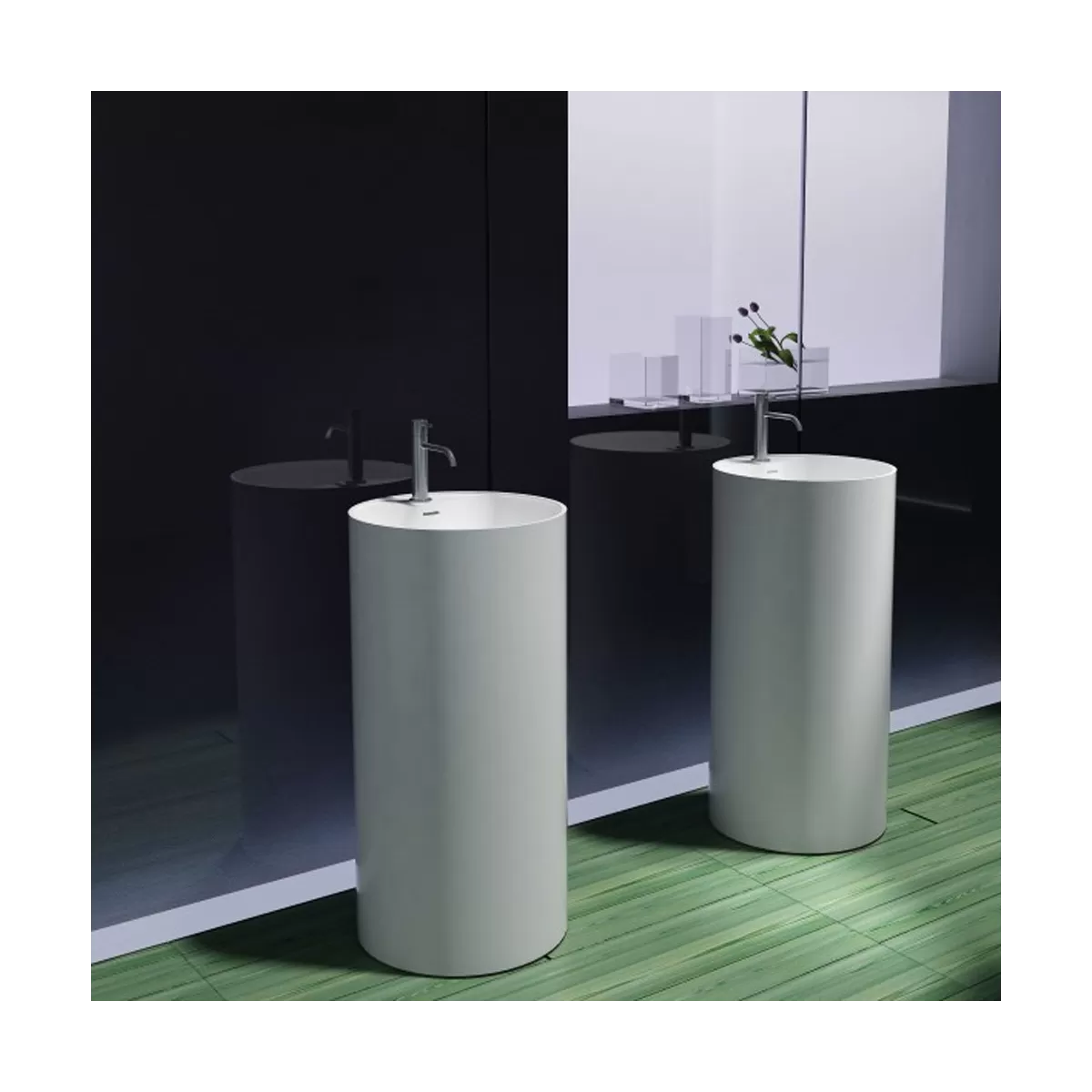 Lavabo Free Standing STONE in Resina Bianca