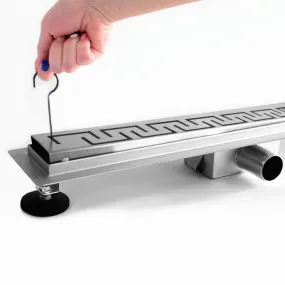 Canalina di Sarico Doccia GREEK in acciaio INOX - 50- 60 - 70 - 80 - 90 - 100