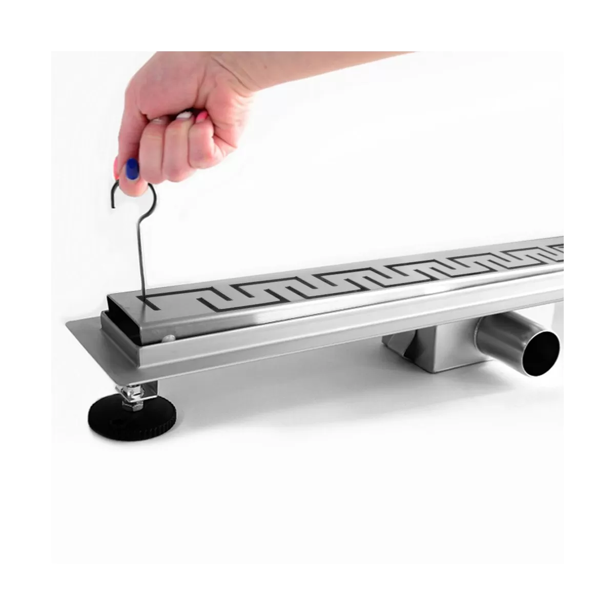 Canalina di Sarico Doccia GREEK in acciaio INOX - 50- 60 - 70 - 80 - 90 - 100