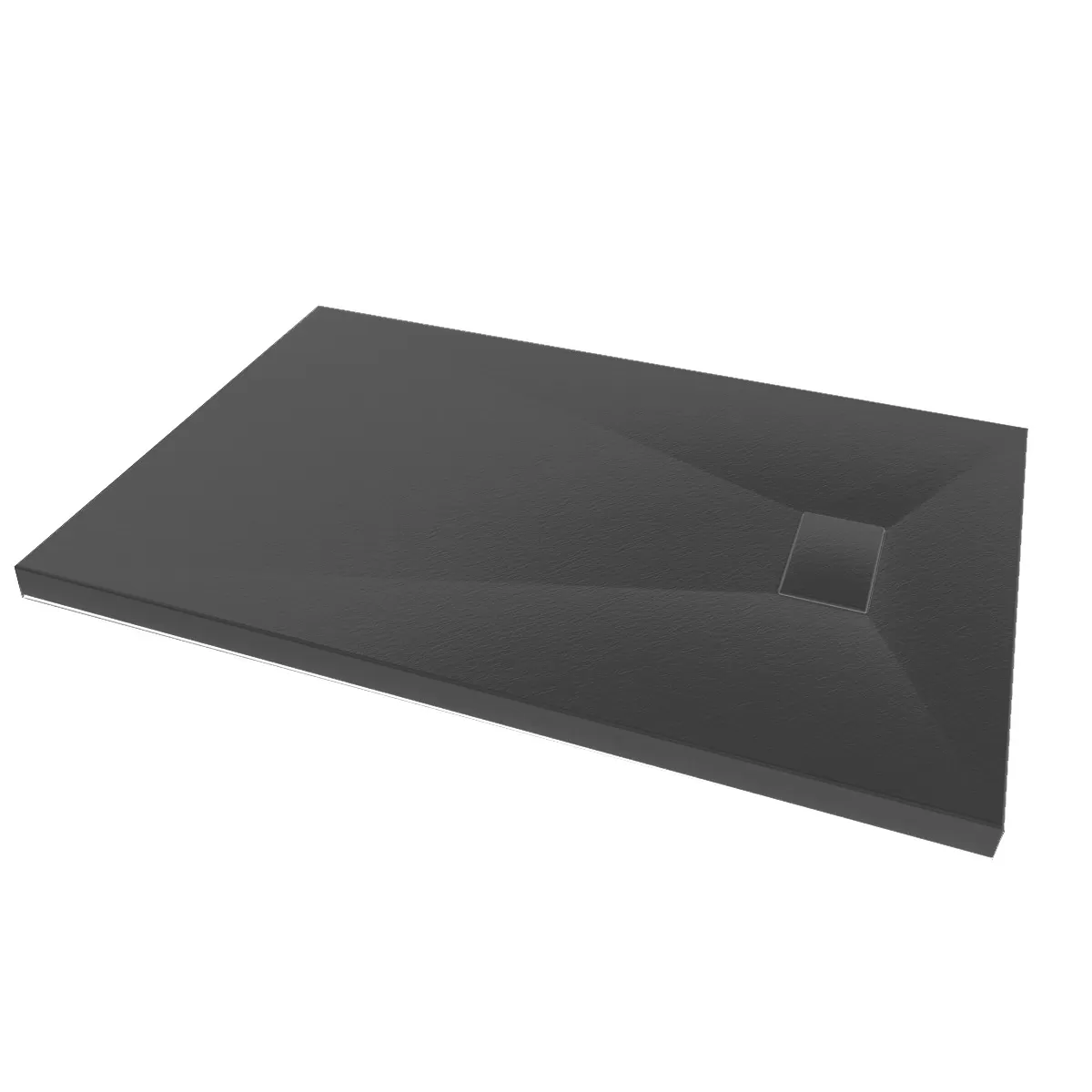 Piatto Doccia Ultraslim GLASSTONE in SMC effetto Pietra Ardesia - Colore Antracite