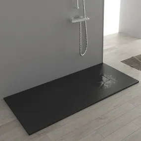 Piatto Doccia Ultraslim GLASSTONE in SMC effetto Pietra Ardesia - Colore Antracite