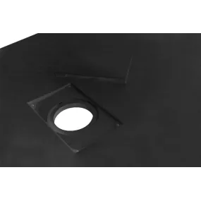 GLASSTONE Ultraslim Duschwanne aus SMC mit Schieferstein-Effekt - Farbe Anthrazit