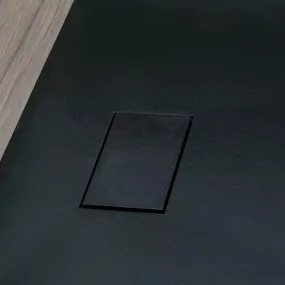 GLASSTONE Ultraslim Duschwanne aus SMC mit Schieferstein-Effekt - Farbe Anthrazit