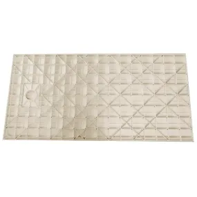 GLASSTONE Receveur de Douche Ultraslim en SMC Effet Pierre Ardoise - Couleur Beige