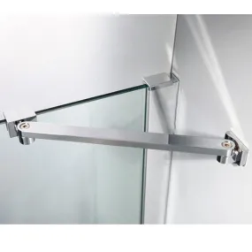EXTRA GROSSE Duschtür mit Scharnier 8 mm transparent Anti-Kalkstein