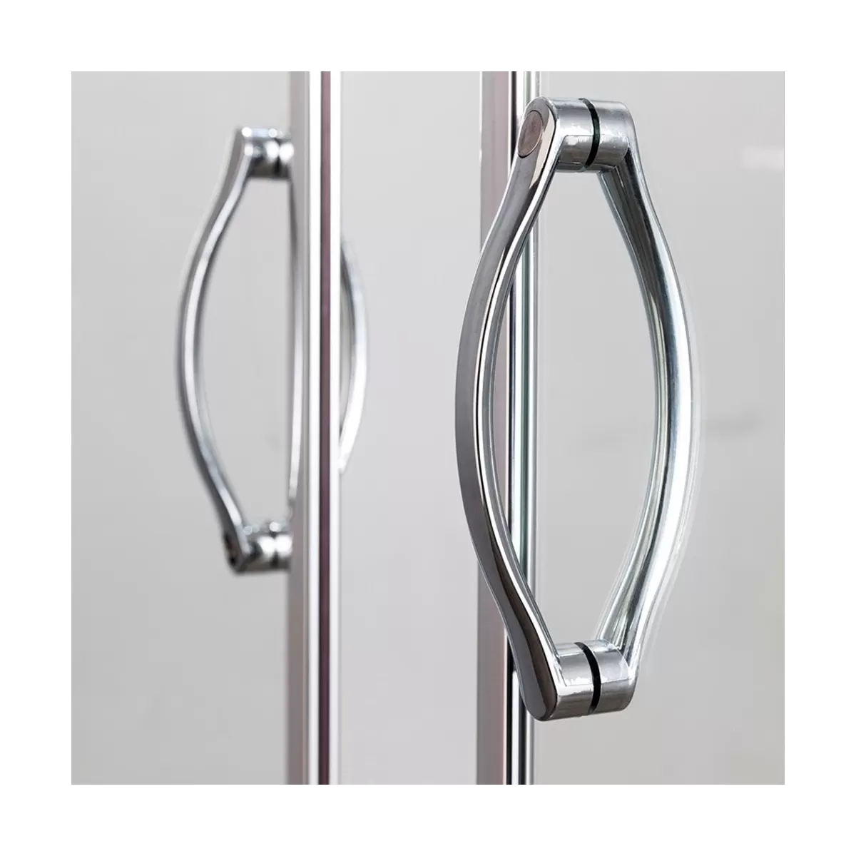 MARTE Duschschiebetür mit 6 mm Siebdruckglas