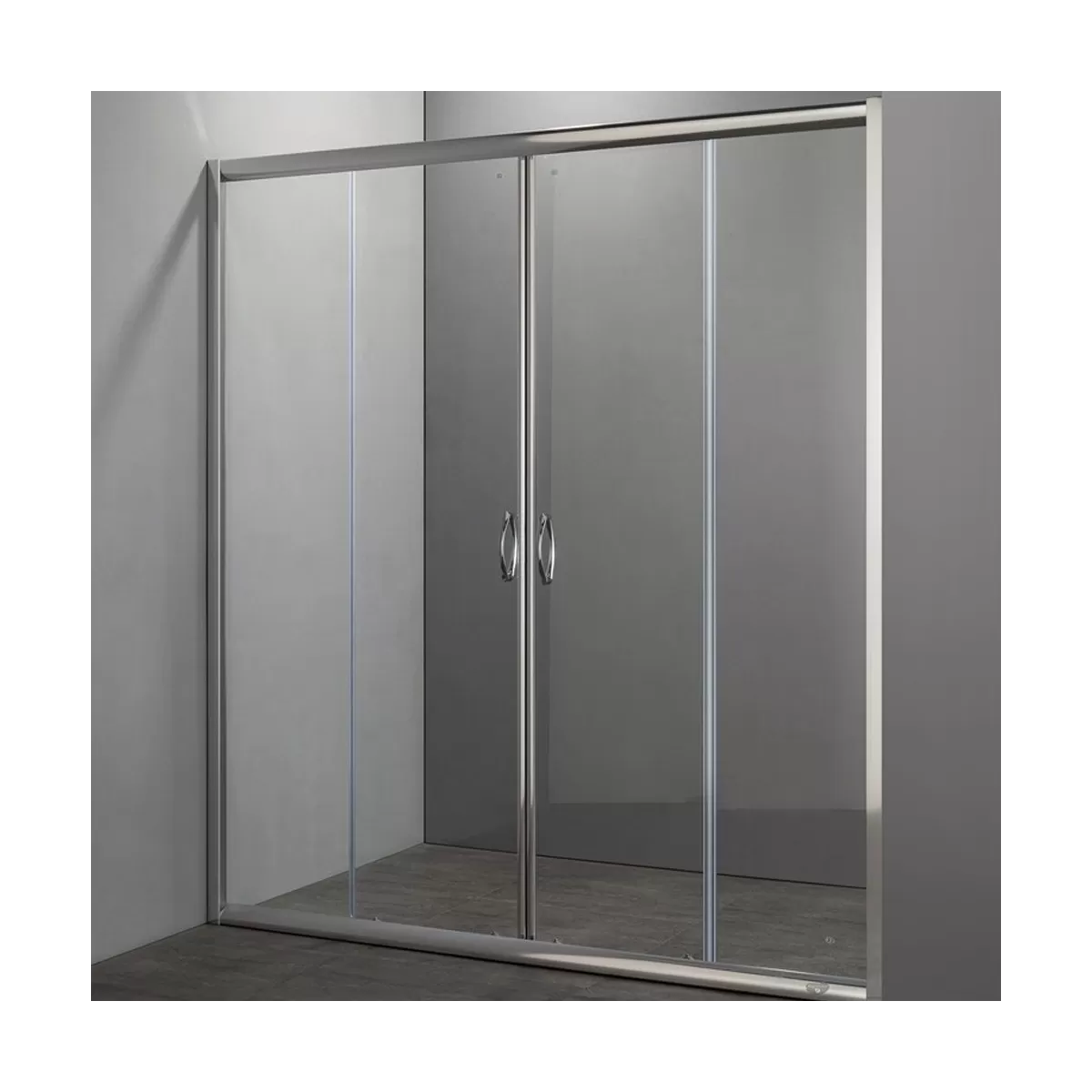 MARTE Duschschiebetür mit 6 mm Siebdruckglas