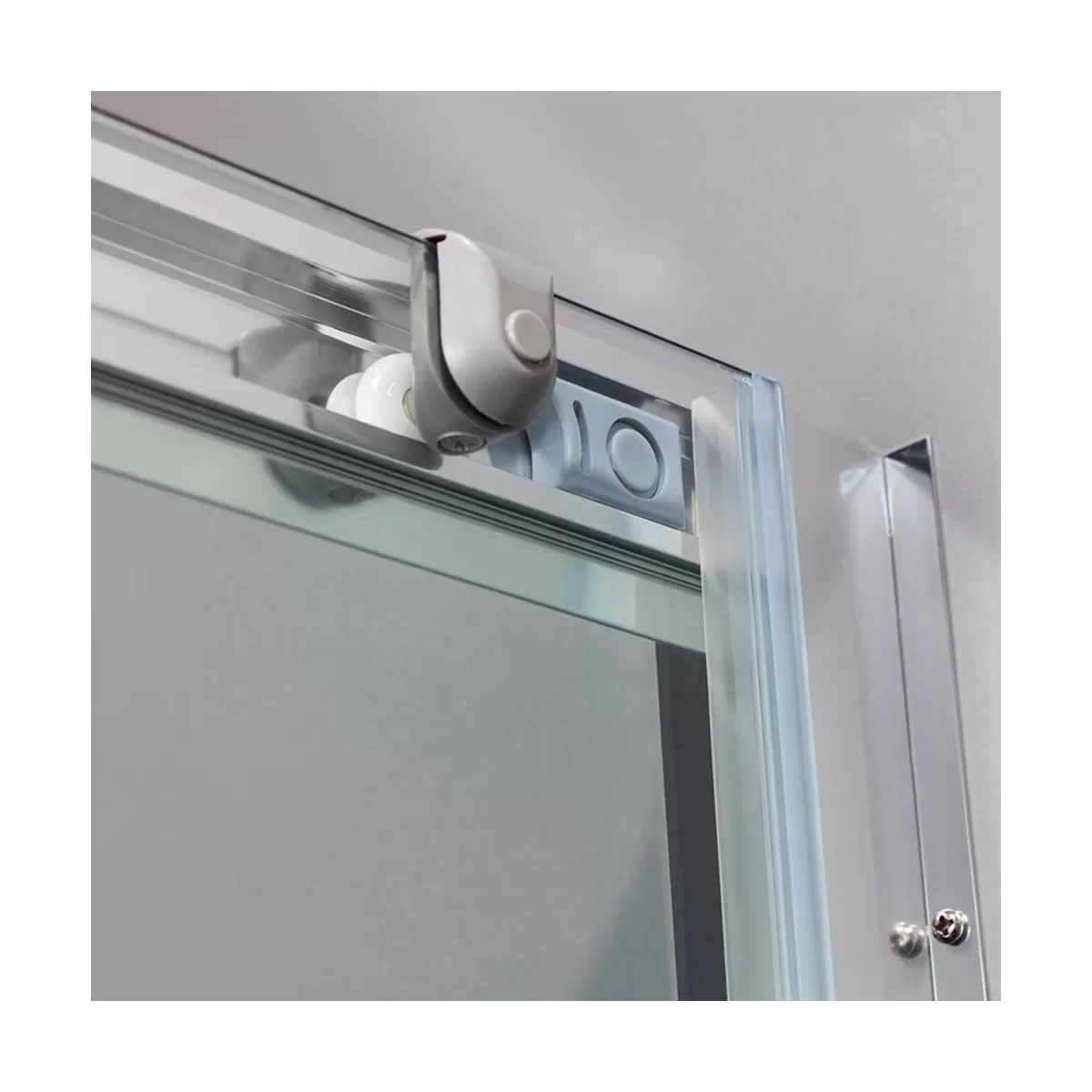 MARTE Duschschiebetür mit 6 mm Siebdruckglas