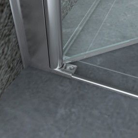 Porte de douche pour niche Magic battante avec verre transparent 8mm