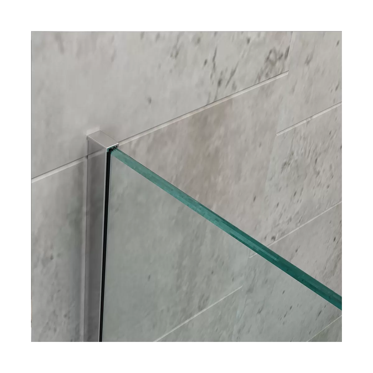 Paroi de Douche Anticalcaire Walk-in en Verre Transparent 8mm - SUPREME - 80 - 90 - 100 - 110 - 120cm