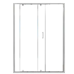 Porte de douche coulissante CRISTAL avec verre transparent 6mm