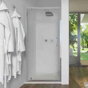 Porte de douche battante intérieure / extérieure OPALE verre transparent - h190