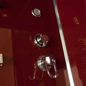 Douche d'hydromassage semi-circulaire Smeralda 80x80