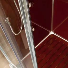 Cabine de douche multifonctionnelle balnéo semi-circulaire 90x90 Smeralda