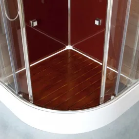 Cabine de douche multifonctionnelle balnéo semi-circulaire 90x90 Smeralda