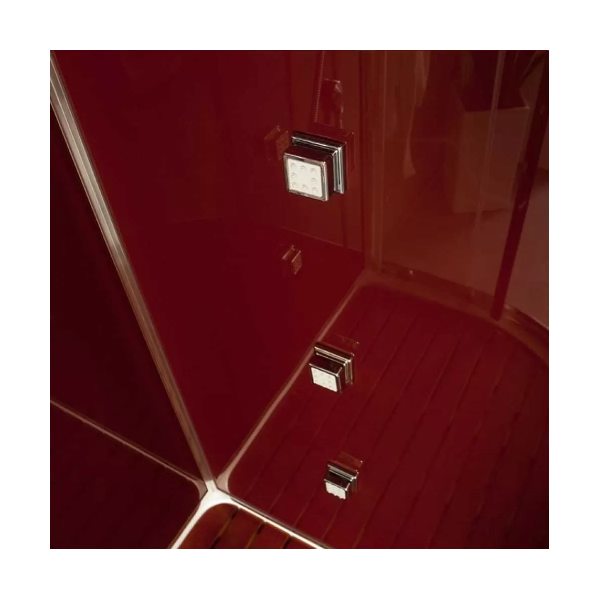 Cabina doccia multifunzione semicircolare idromassaggio 90x90 Smeralda