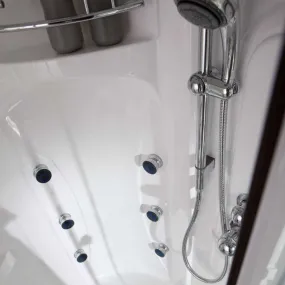 Cabine de Douche avec Hydromassage et Bain Turc Bali - 90x90