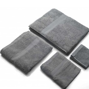 Ensemble de serviettes de bain en coton gris