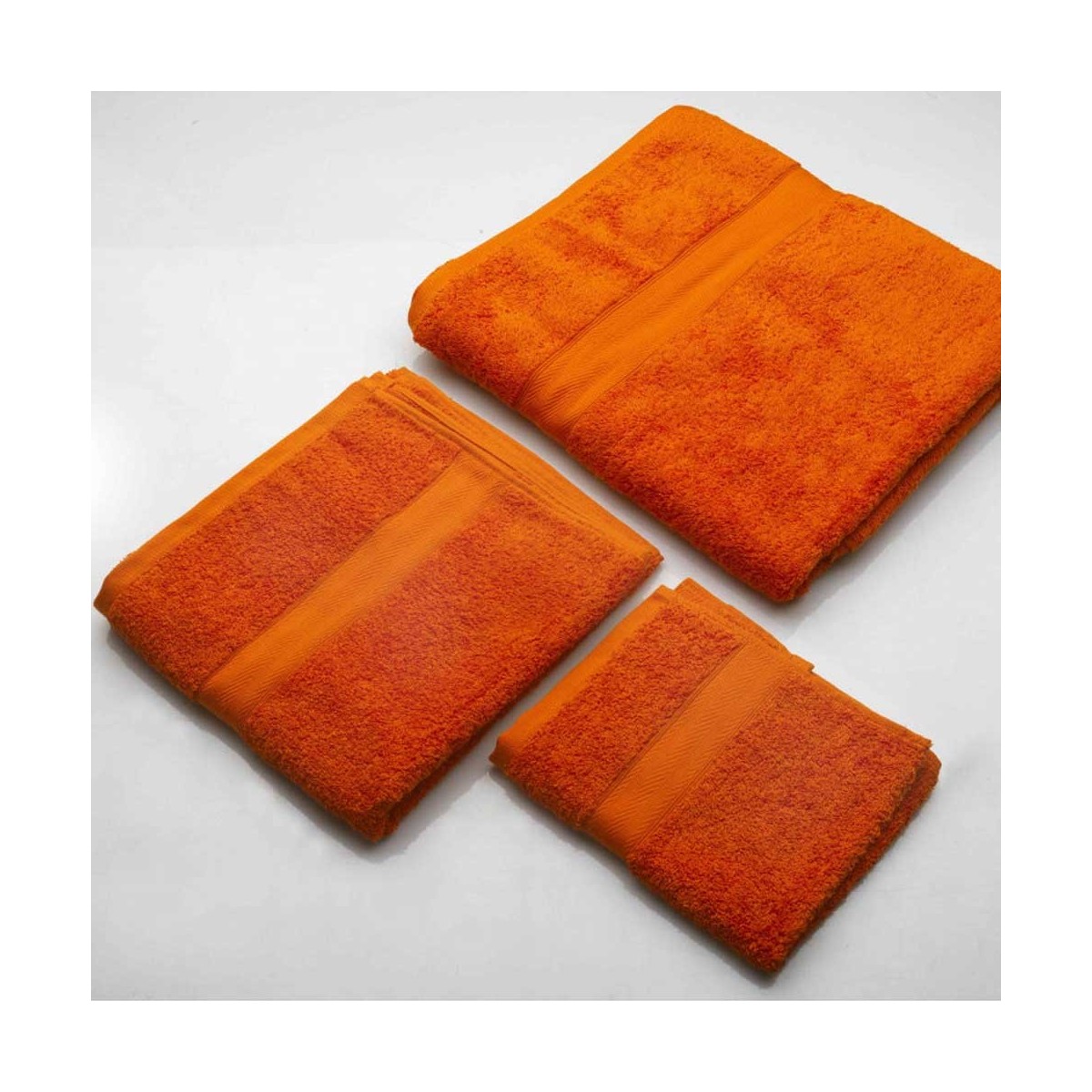 Set di Asciugamani per il bagno colore arancio