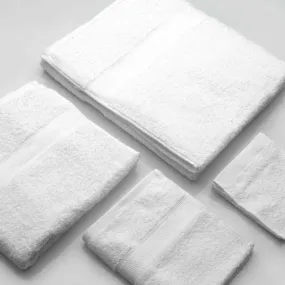 Weißes Badetuch-Set aus...