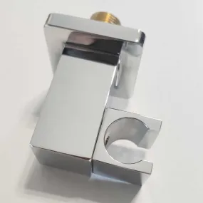 Set de douche encastrable avec pomme de douche carrée, bras, mitigeur thermostatique et douchette avec flexible