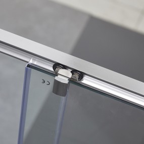 RUBY Duschschiebetür mit 6 mm transparentem Glas - H190 cm
