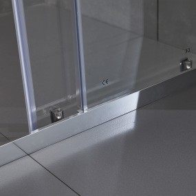 RUBY Duschschiebetür mit 6 mm transparentem Glas - H190 cm