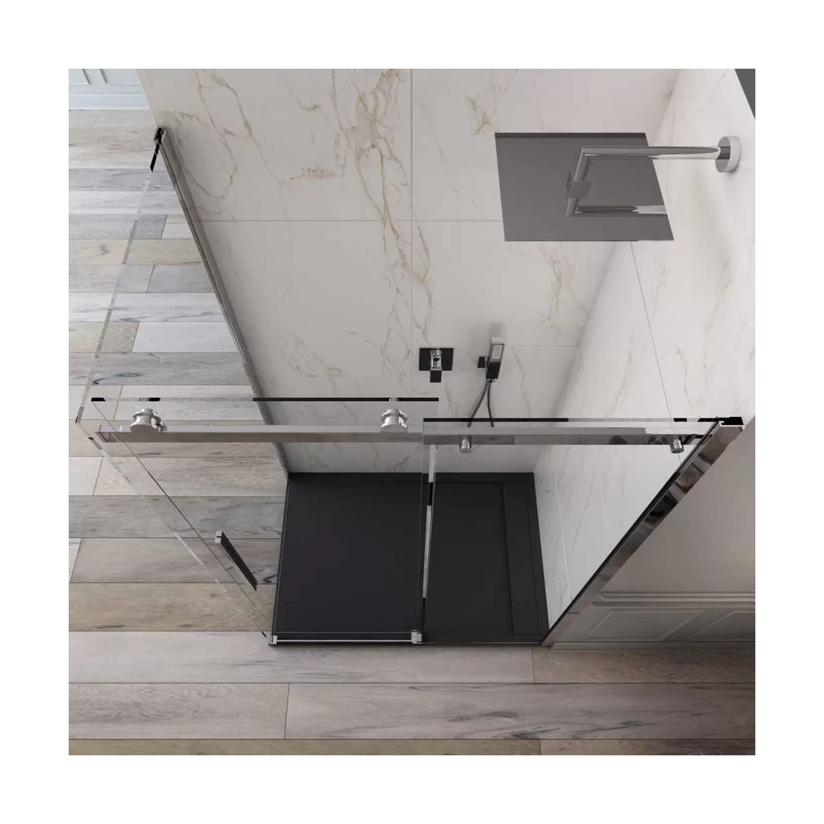Box Doccia porta scorrevole cristallo trasparente 8mm anticalcare | Dolomite