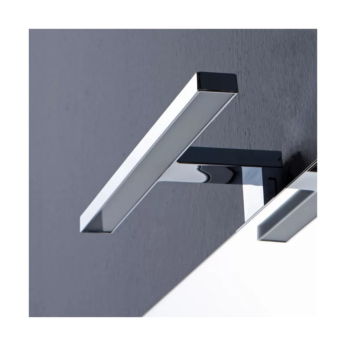 Miroir réversible 80x70 avec lampe led 30cm