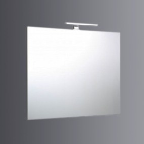 Specchio 80x70 reversibile con lampada a led di 30cm