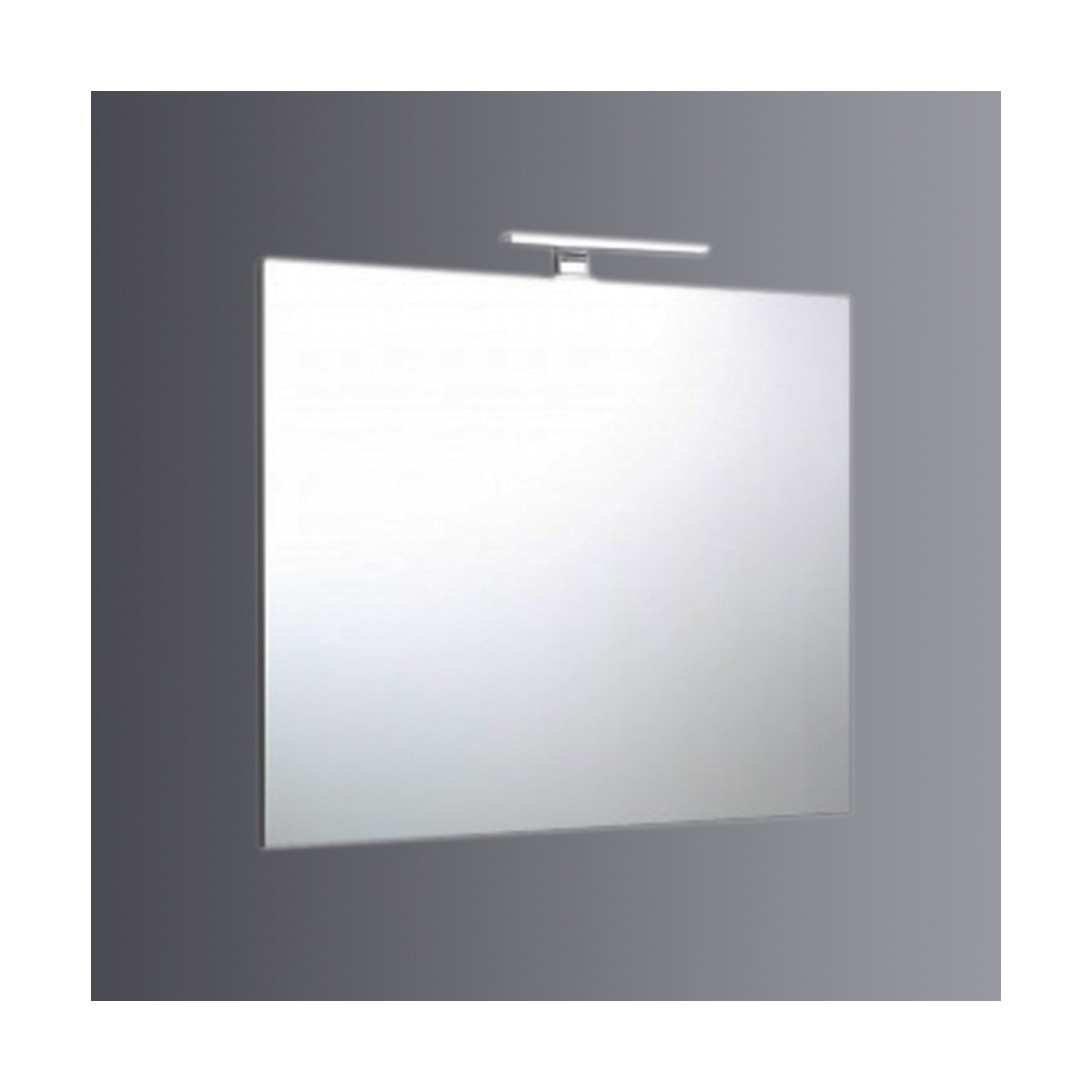 80x70 umkehrbarer Spiegel mit 30cm LED-Lampe