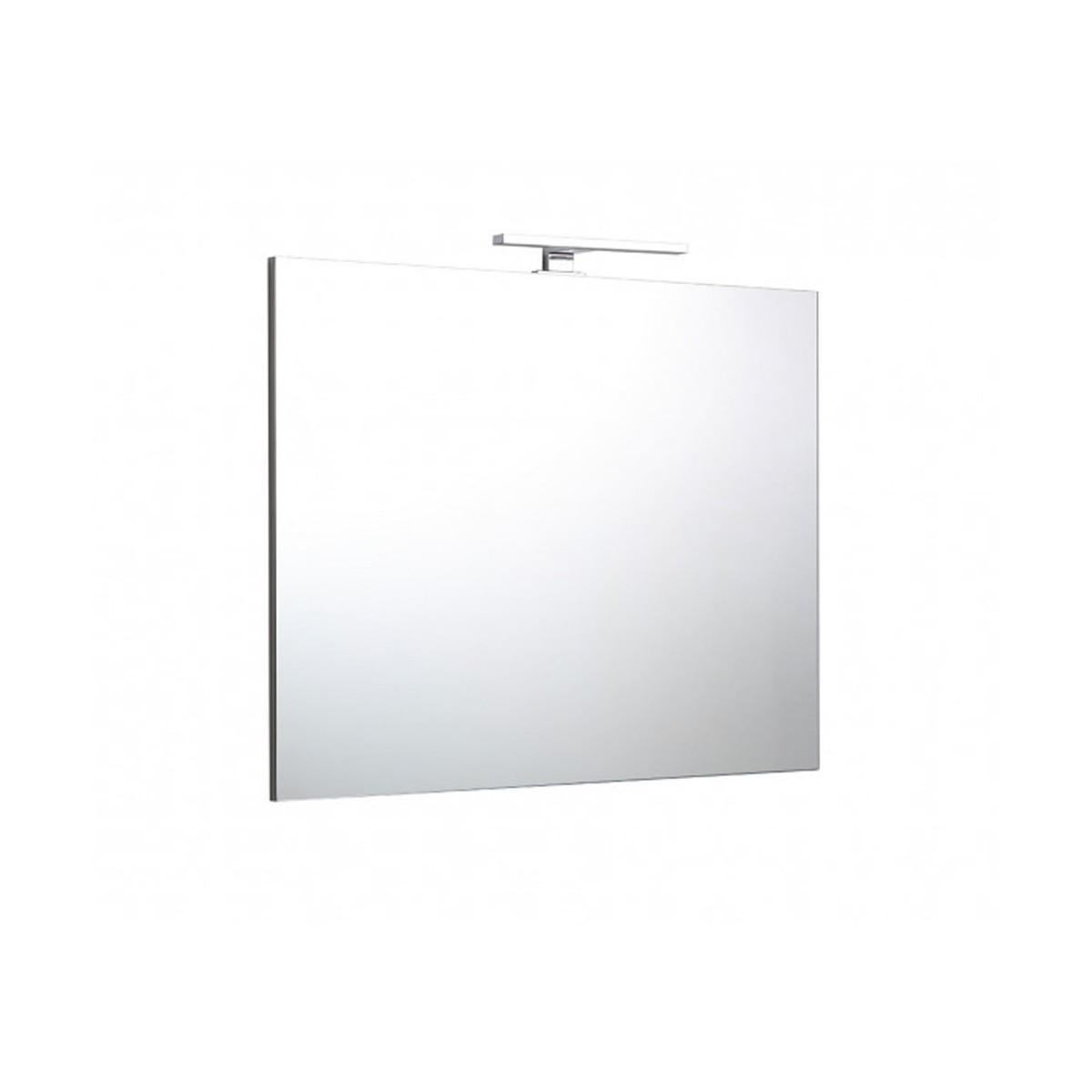 90x70 umkehrbarer Badezimmerspiegel mit 30cm LED-Lampe