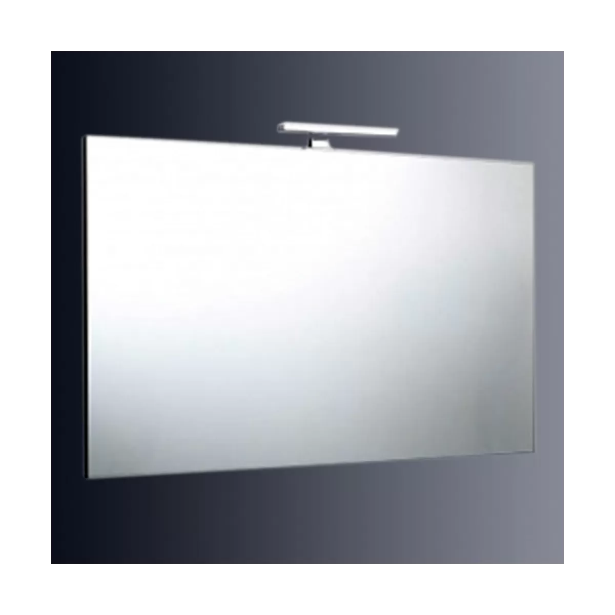 Specchio 120x70 reversibile con lampada a led di 30cm