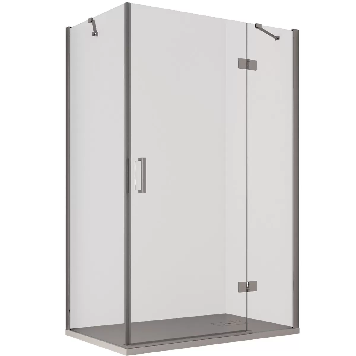 Cabine de Douche Porte Charnière 8mm Transparent Anti-calcaire | Reine