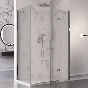 Cabine de Douche Porte Charnière 8mm Transparent Anti-calcaire | Reine