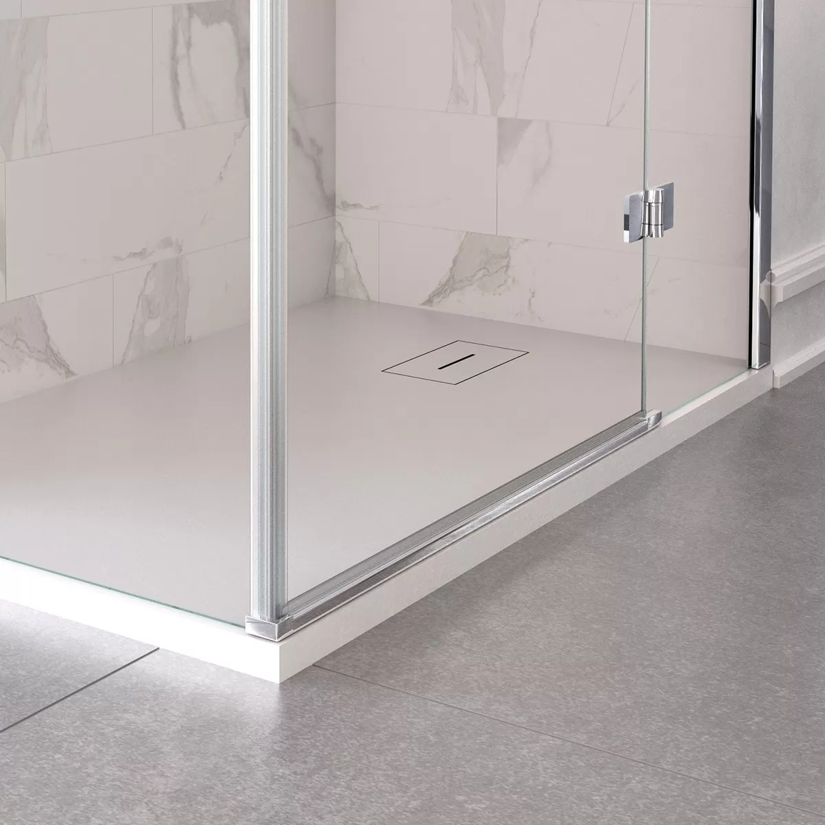 Box Doccia Porta Battente 8mm Trasparente Anticalcare | Regina