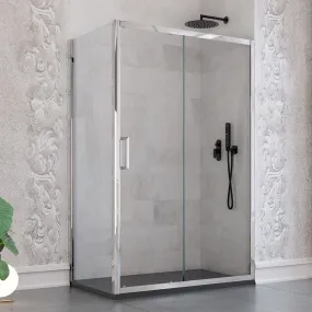 Schiebetür Duschabtrennung 6mm transparent Antikalk | Achat