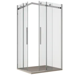 Doppelschiebetür-Duschabtrennung Transparent 8mm Anti-Kalk Chiara