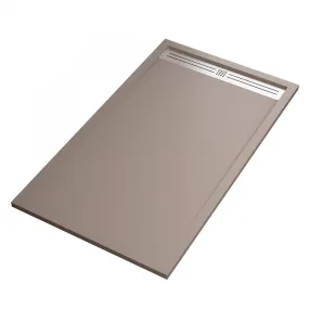 Grille Latérale en Acier Inoxydable pour Receveur de Douche en Marbre Minéral Sable