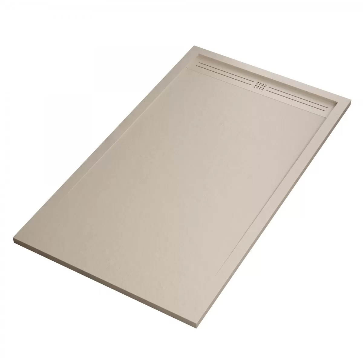 Receveur de douche Mineralmarmo Crème solaire Grille latérale