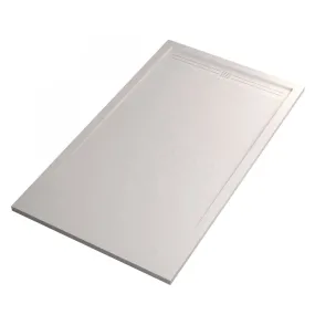 Receveur de douche en marbre minéral White Sun Side Grid