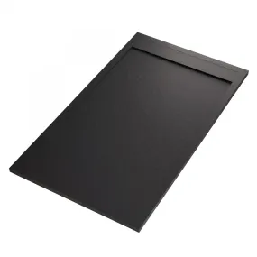 Piatto Doccia Mineralmarmo Griglia Laterale Nero Unique