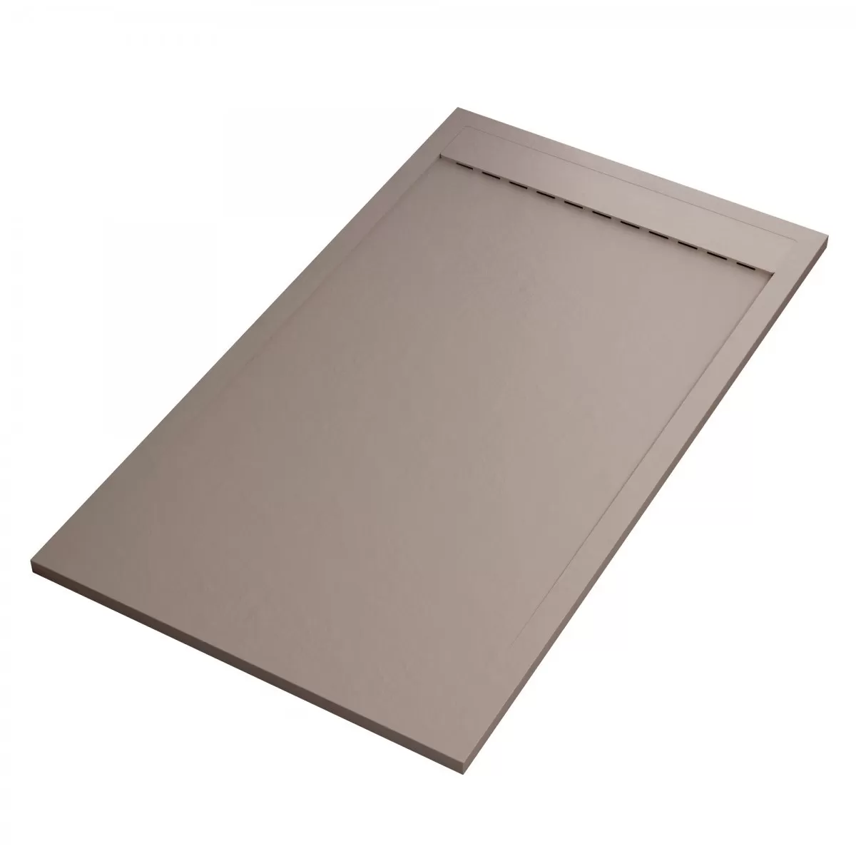 Receveur de douche en marbre minéral Grille latérale sable unique