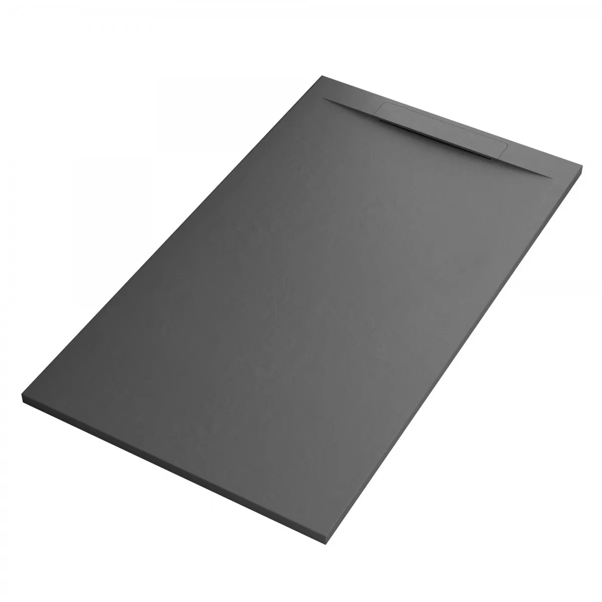 Receveur de douche en marbre minéral avec effet Venise Anthracite Ardesia Stone