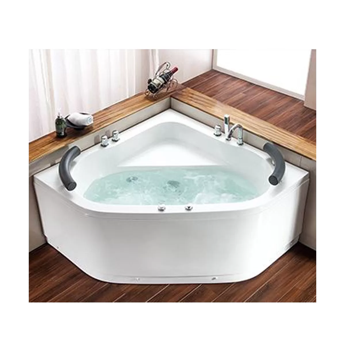 Hydromassage-Eckbadewanne - Einfach