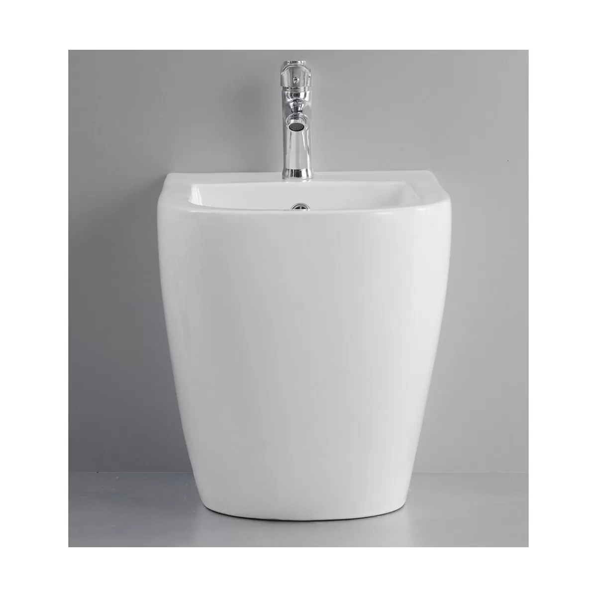 WC et bidet à poser JOLLY en céramique blanche