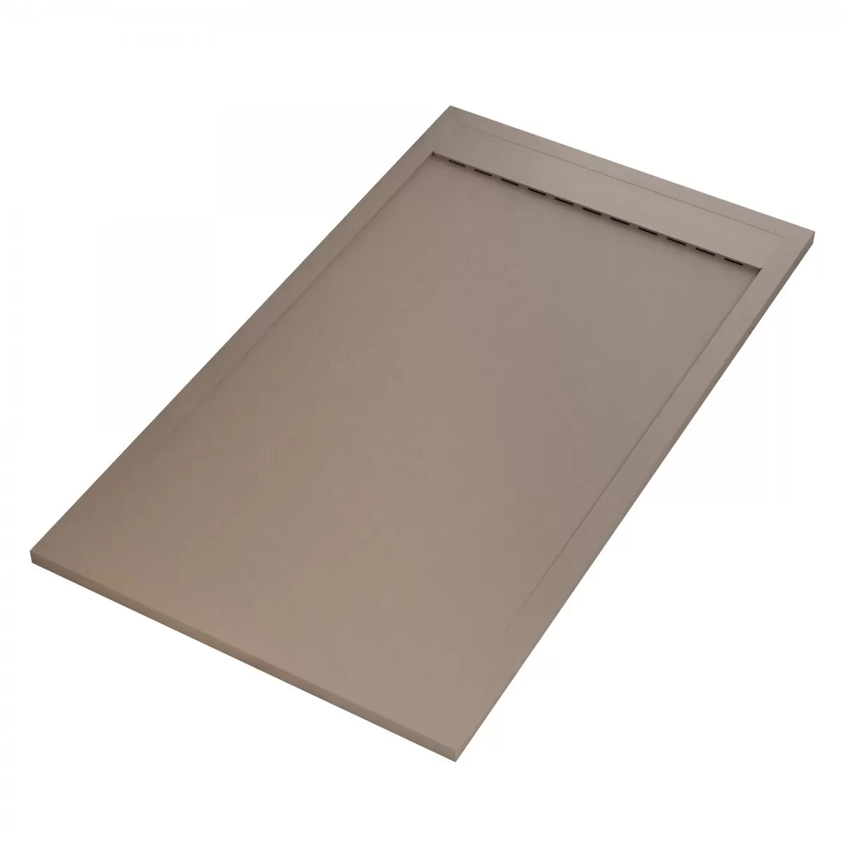 Moka Einzigartige Duschwanne aus Mineralmarmor mit seitlichem Gitter
