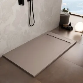 Receveur de douche Mineralmarmo Grille latérale sable unique