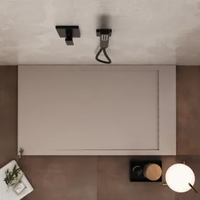 Receveur de douche Mineralmarmo Grille latérale sable unique